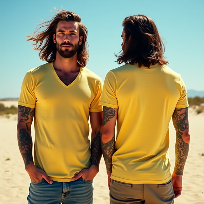 Sunlit Style V-Neck Tee