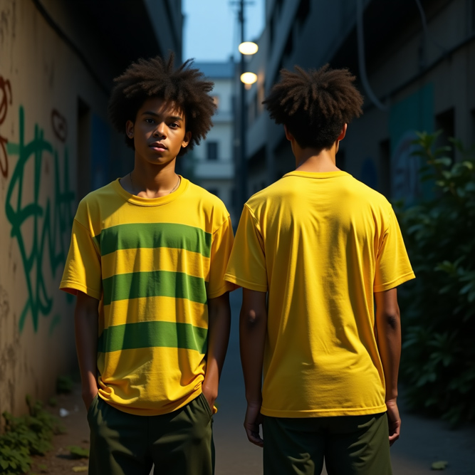 Urban Sunset Stripes Tee