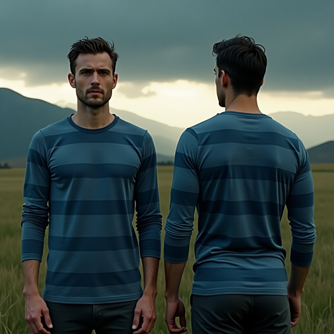 Striped Horizon Long Sleeve Tee