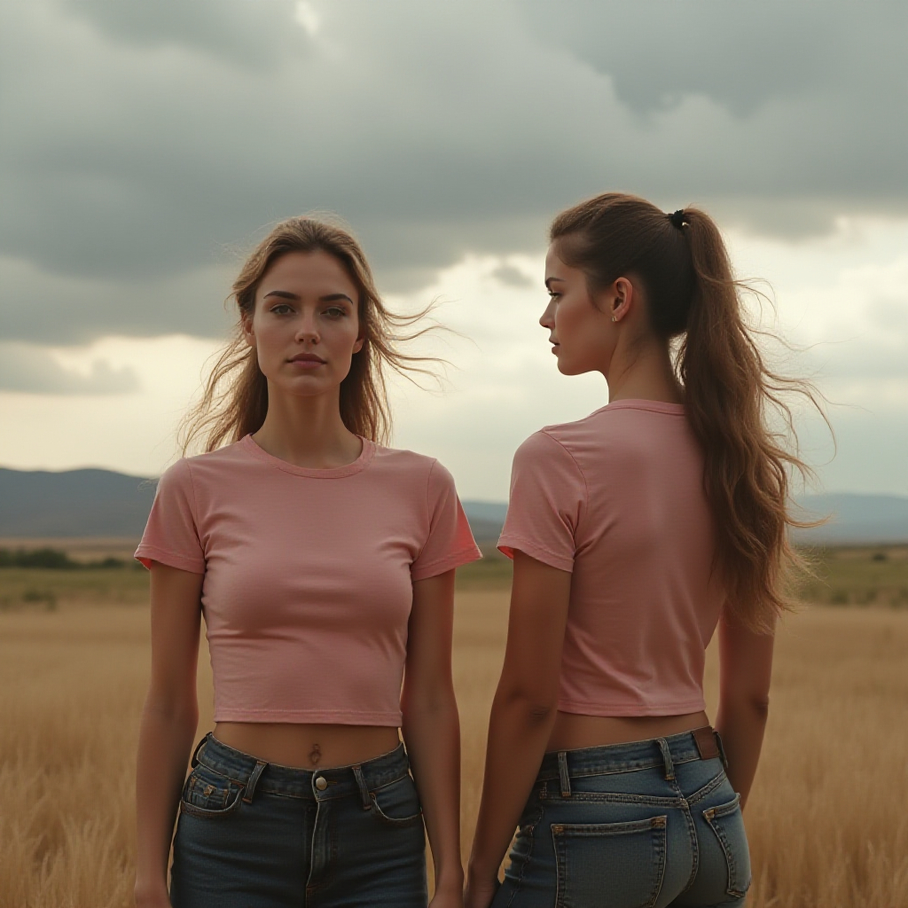 Sunset Stroll Crop Tee