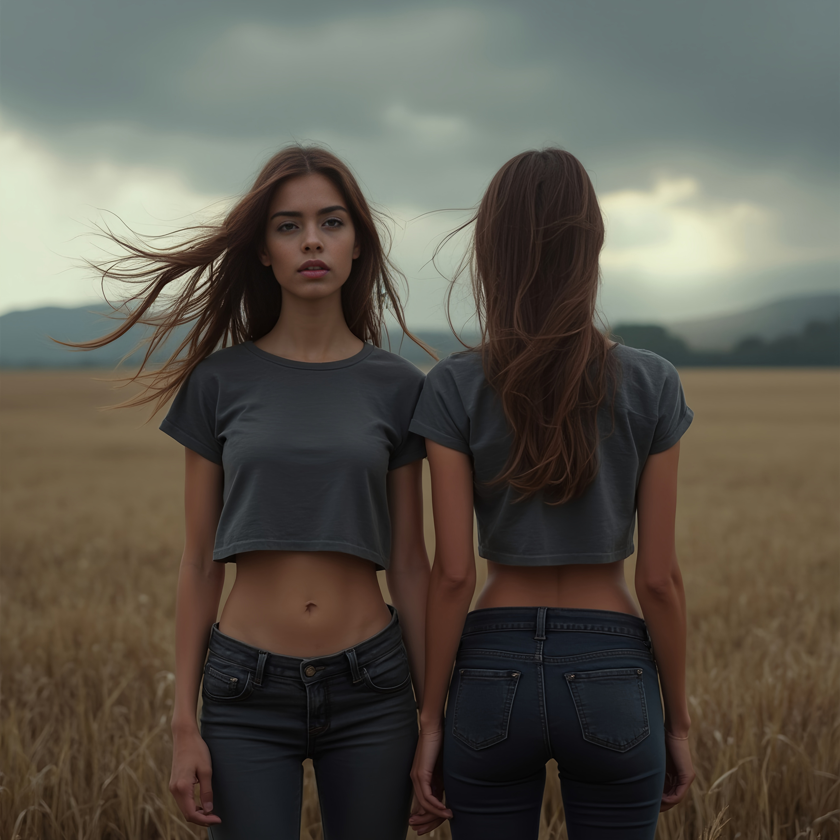 Twin Breeze Crop Tee