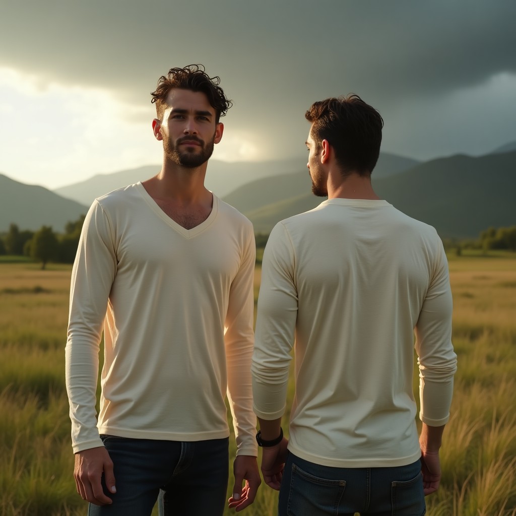 Sunlit Stroll V-Neck Tee