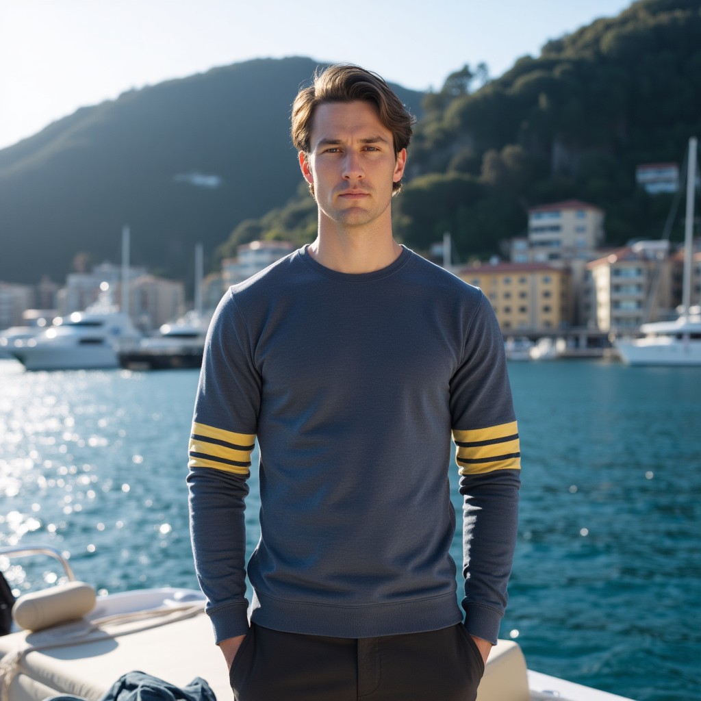 Nautical Stripes Crewneck